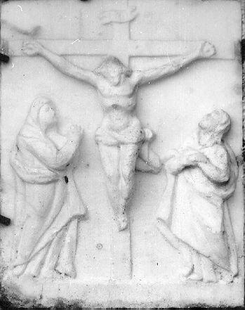crocifissione di Cristo (rilievo) - bottega apuana (sec. XVIII)