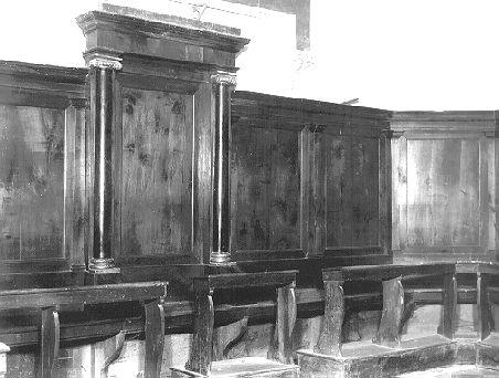 stalli del coro - bottega italiana (seconda metà sec. XIX)