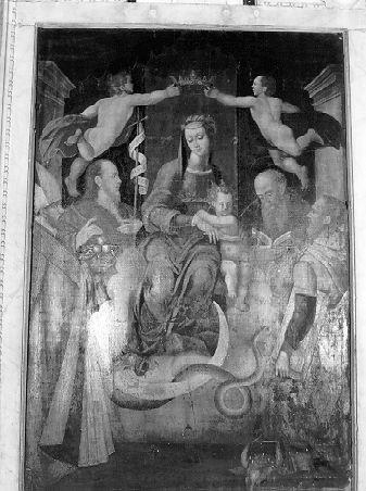 Madonna con Bambino e Santi (dipinto) - ambito emiliano (sec. XVI)