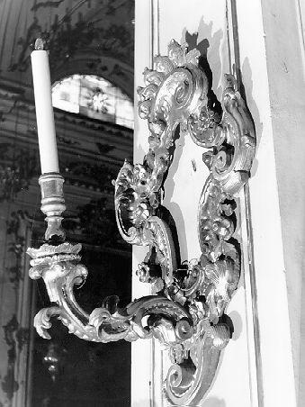 candeliere da parete, serie - bottega apuana (sec. XIX)