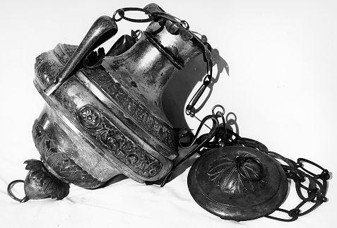 lampada pensile - bottega emiliana (?) (sec. XVIII)