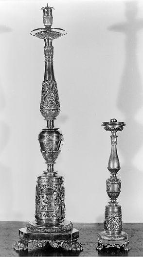 candeliere, serie - bottega italiana (primo quarto sec. XIX)