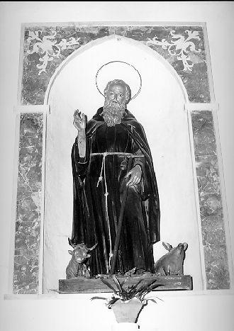 SANT'ANTONIO ABATE (statua) di Malecore Giuseppe (inizio sec. XX)