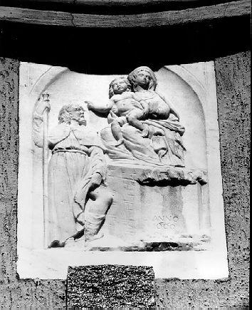 Madonna con Bambino e Santi (rilievo) - bottega apuana (sec. XVII)