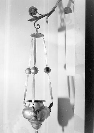 lampada pensile - bottega italiana (sec. XVII)