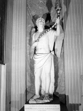 ANGELO REGGICANDELABRO (statua, serie) di Franzoni Lorenzo (sec. XIX)