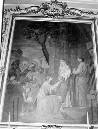 adorazione dei Re Magi (dipinto) di Corvi Domenico (secc. XVIII/ XIX)
