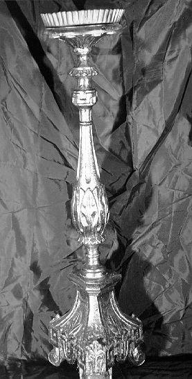 candeliere, serie - bottega toscana (seconda metà sec. XIX)