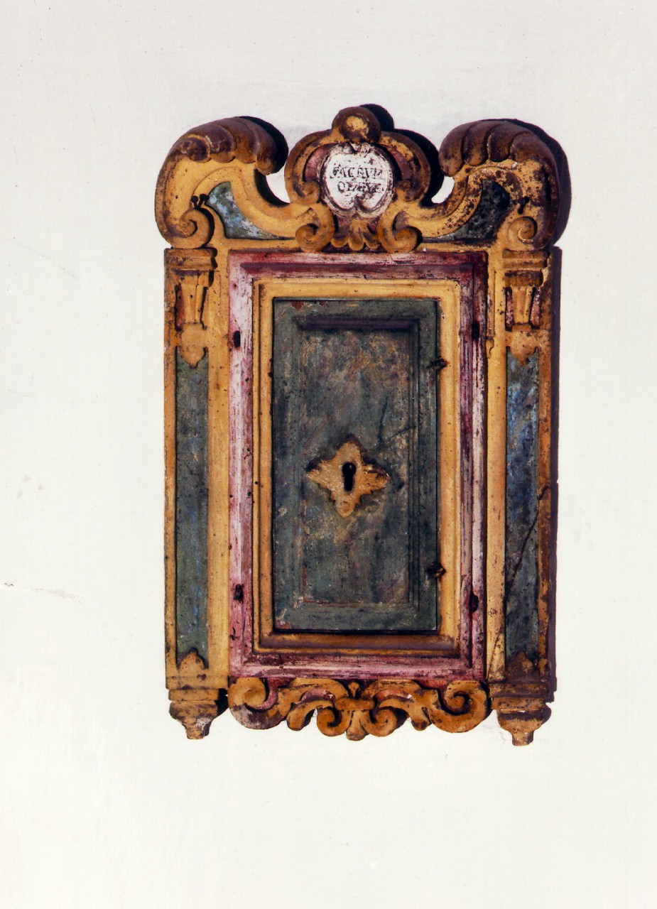 tabernacolo per oli santi - ambito cappuccino (Seconda metà sec. XVIII)