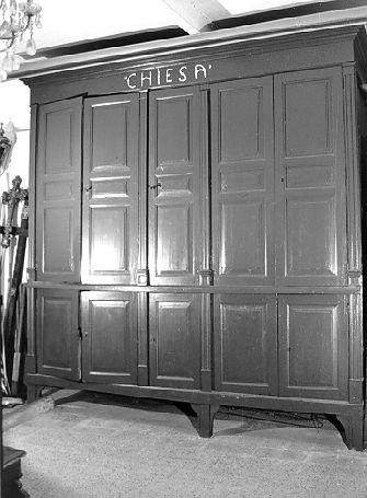 armadio da sacrestia - bottega toscana (prima metà sec. XIX)