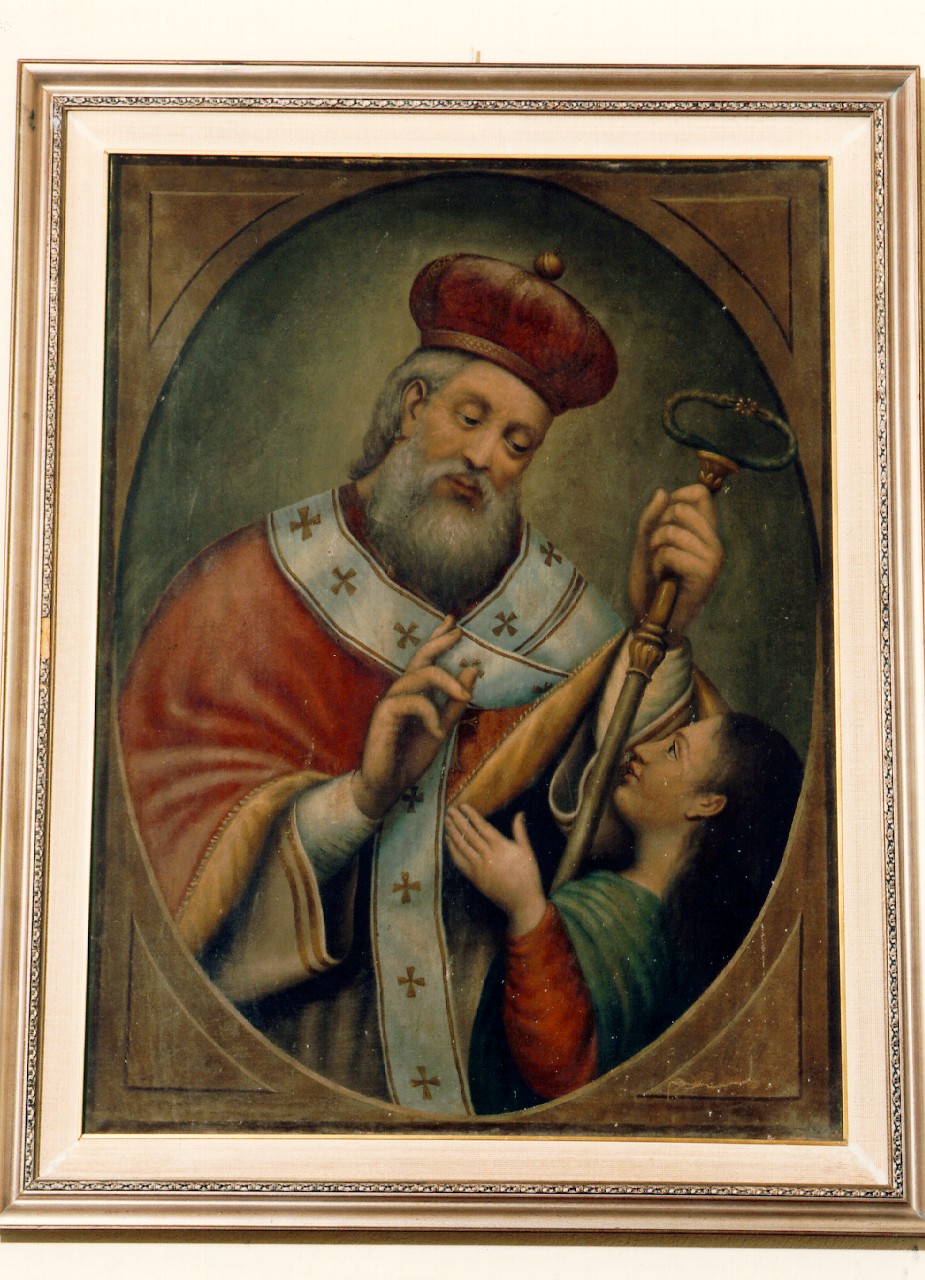 San Nicola di Bari (dipinto) - ambito siciliano (Seconda metà sec. XIX)