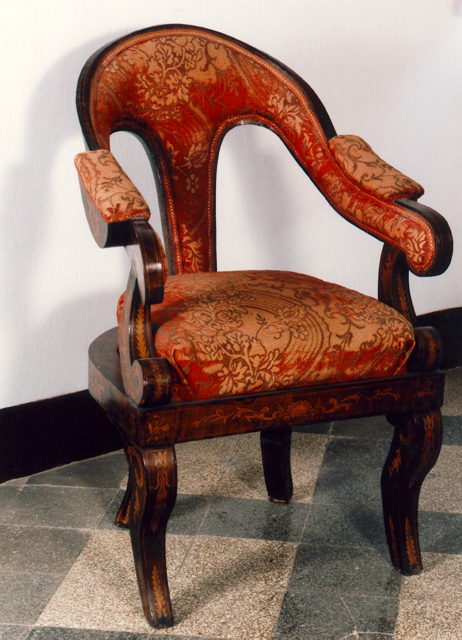 poltrona - produzione siciliana (Seconda metà sec. XIX)