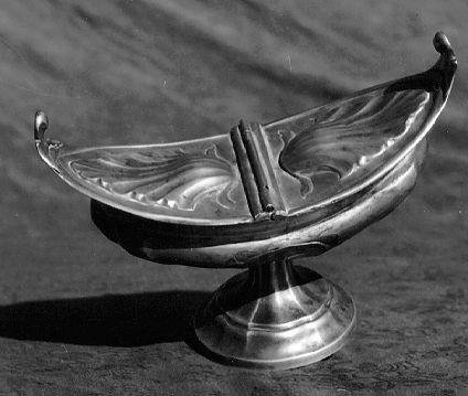 navicella portaincenso - ambito italiano (sec. XVII)