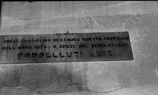 lapide documentaria - bottega toscana (sec. XX)