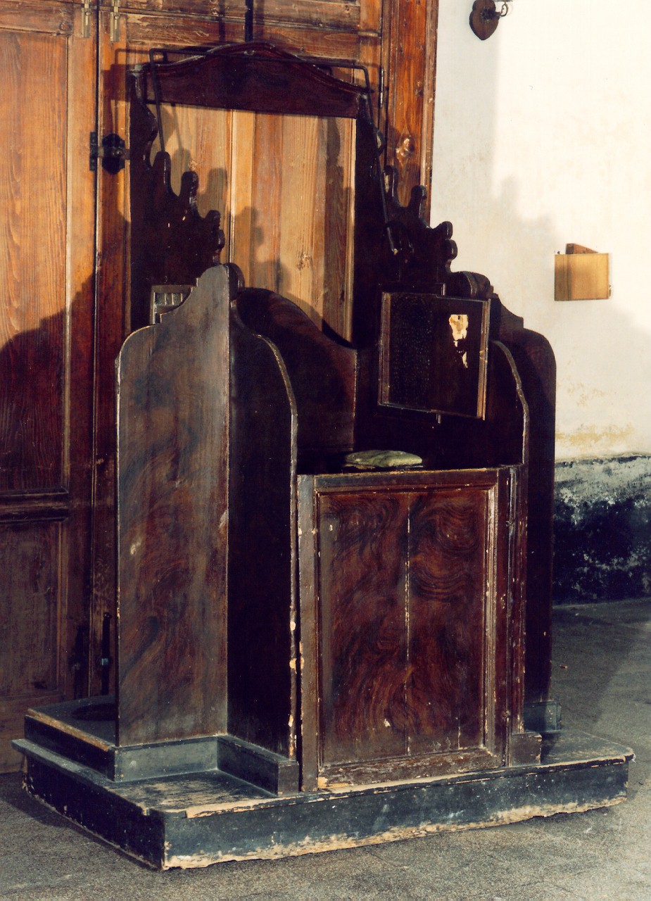 confessionale - produzione siciliana (inizio sec. XX)