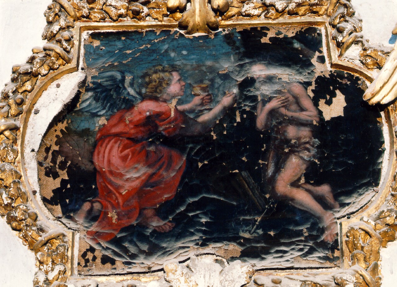 ultima comunione di San Girolamo (dipinto) - ambito siciliano (Prima metà sec. XVIII)