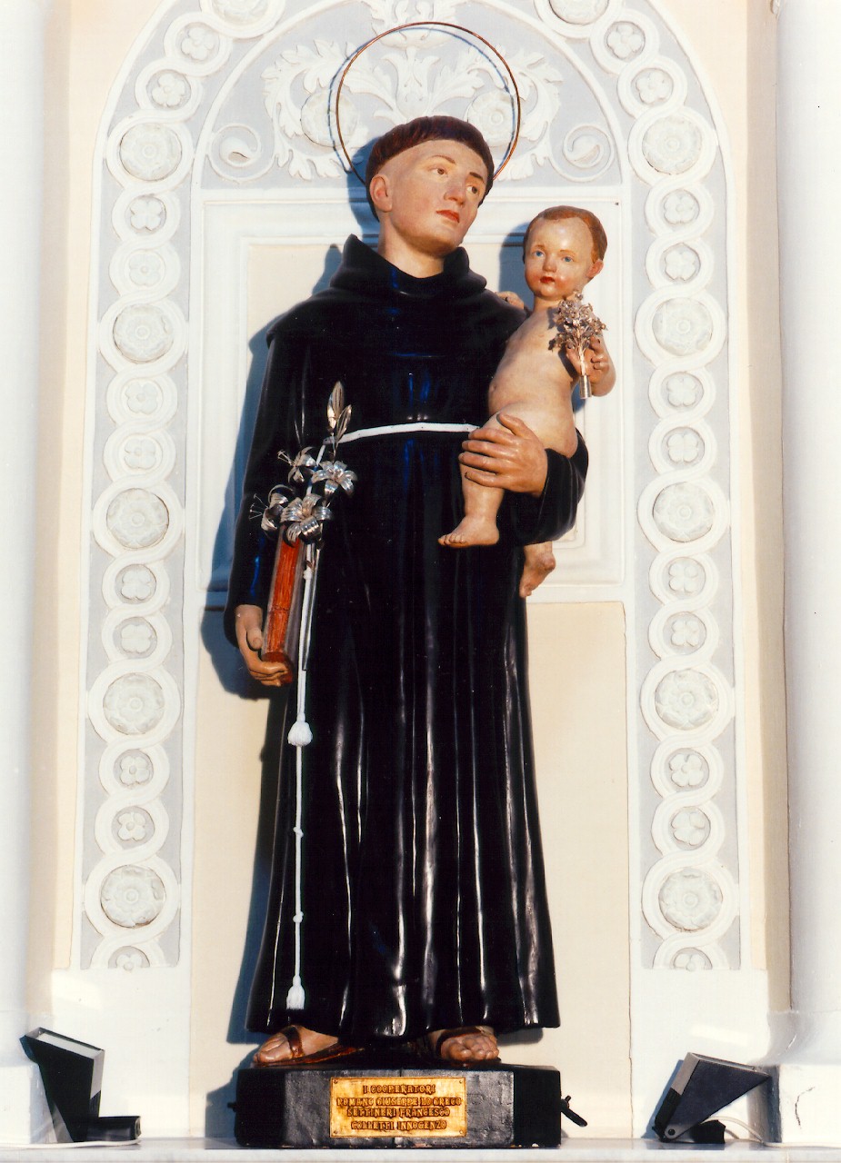 Sant'Antonio da Padova (statua) - ambito siciliano (primo quarto sec. XX)