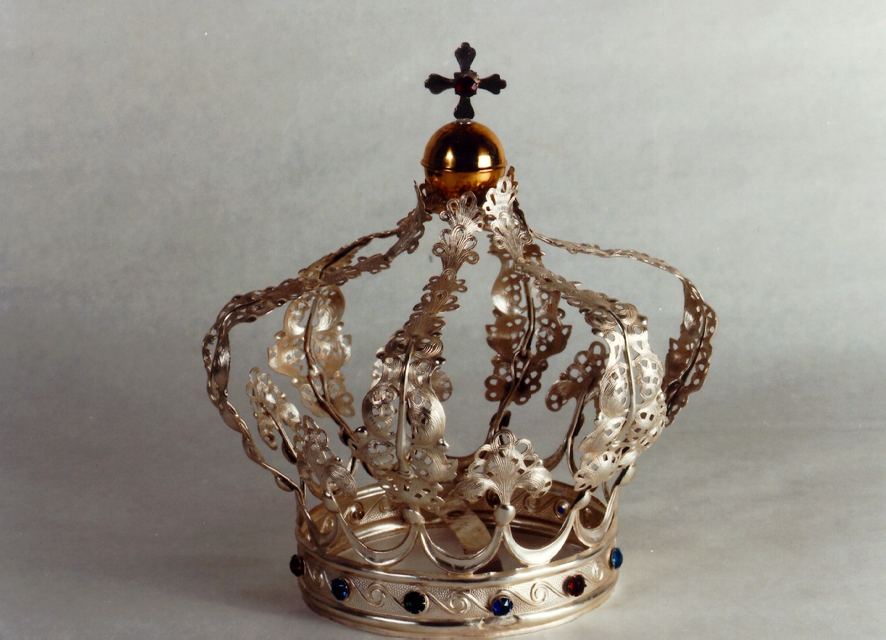 corona da statua, serie - bottega siciliana (primo quarto sec. XX)