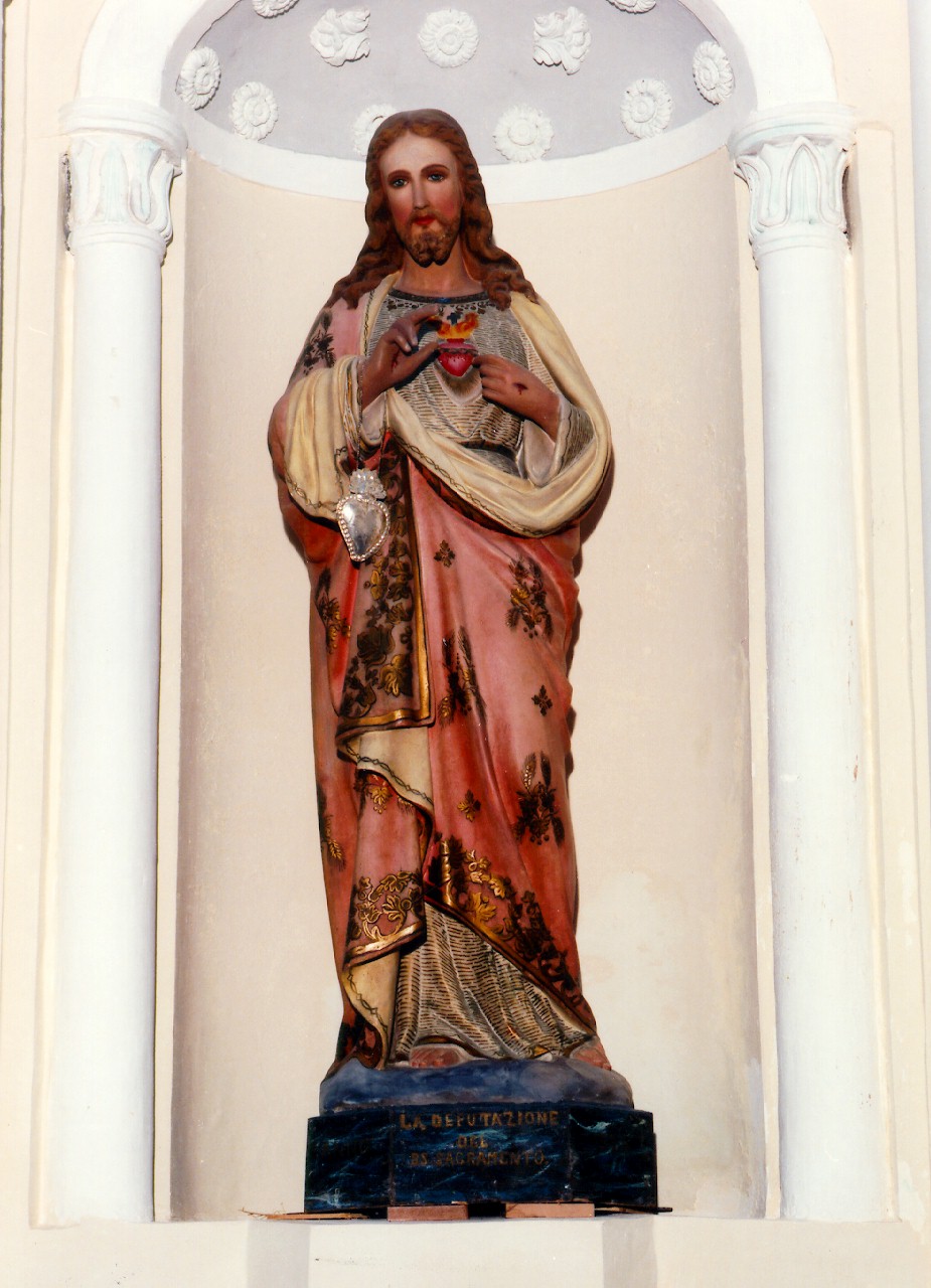 sacro cuore di Gesu' (statua) - ambito siciliano (sec. XX)
