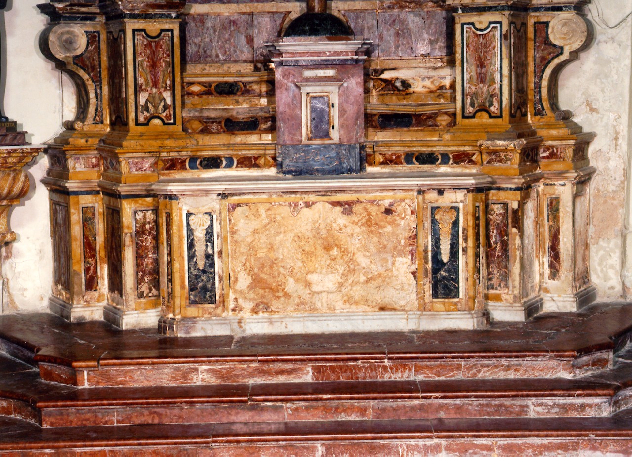 altare - a blocco - ambito siciliano (Seconda metà sec. XVIII)