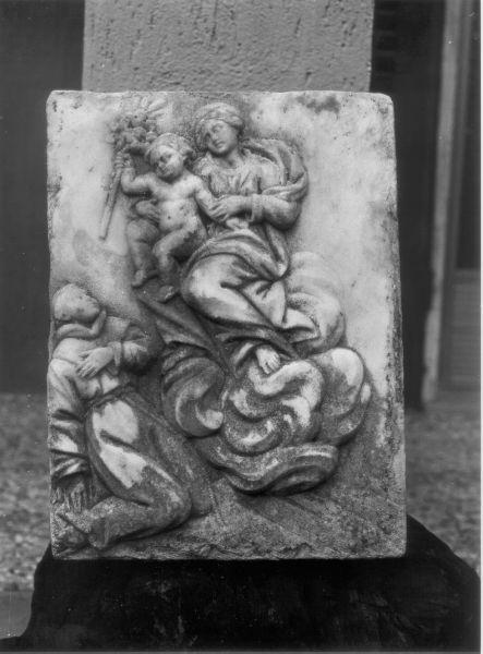 Madonna con Bambino e Sant'Antonio da Padova (rilievo) - bottega italiana (seconda metà sec. XVII)