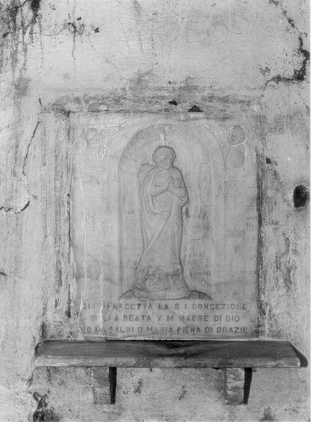 Madonna Immacolata (rilievo) - bottega italiana (sec. XIX)