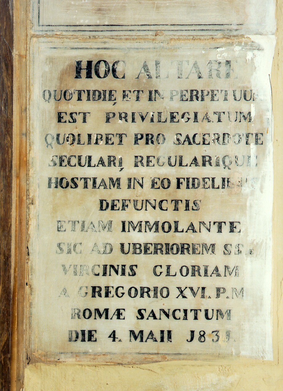 LAPIDE COMMEMORATIVA - ambito siciliano (sec. XIX)
