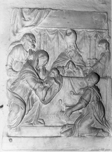 presentazione di Gesù al tempio (rilievo) - bottega italiana (seconda metà sec. XVII)