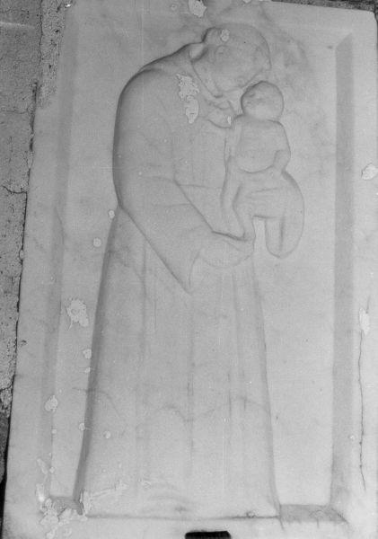 SANT'ANTONIO DA PADOVA CON IL BAMBINO (rilievo) - bottega italiana (sec. XVIII)