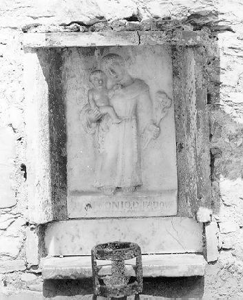 Sant'Antonio da Padova con il bambino (rilievo) - bottega italiana (sec. XIX)