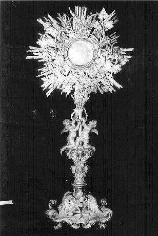 ostensorio - a raggiera - bottega genovese (sec. XVIII)