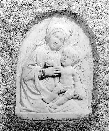 MADONNA CON BAMBINO (rilievo) - bottega italiana (sec. XIX)