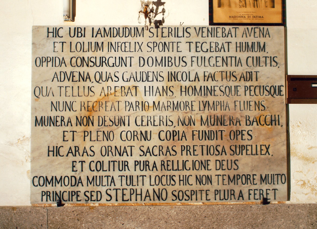 lapide - ambito siciliano (sec. XIX)