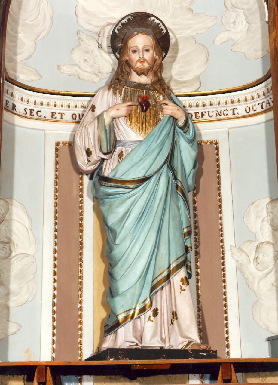 sacro cuore di Gesu' (statua) - ambito siciliano (Seconda metà sec. XIX)