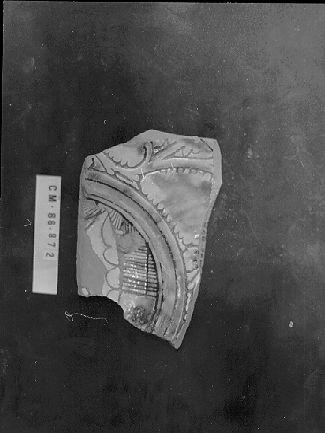 piatto, frammento - bottega italiana (secc. XV/ XVI)