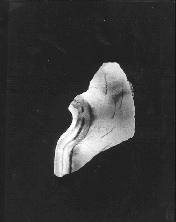 boccale, frammento - bottega italiana (prima metà sec. XVI)