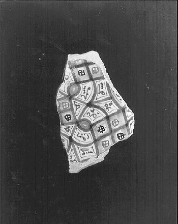 piatto, frammento - bottega italiana (metà sec. XVI)