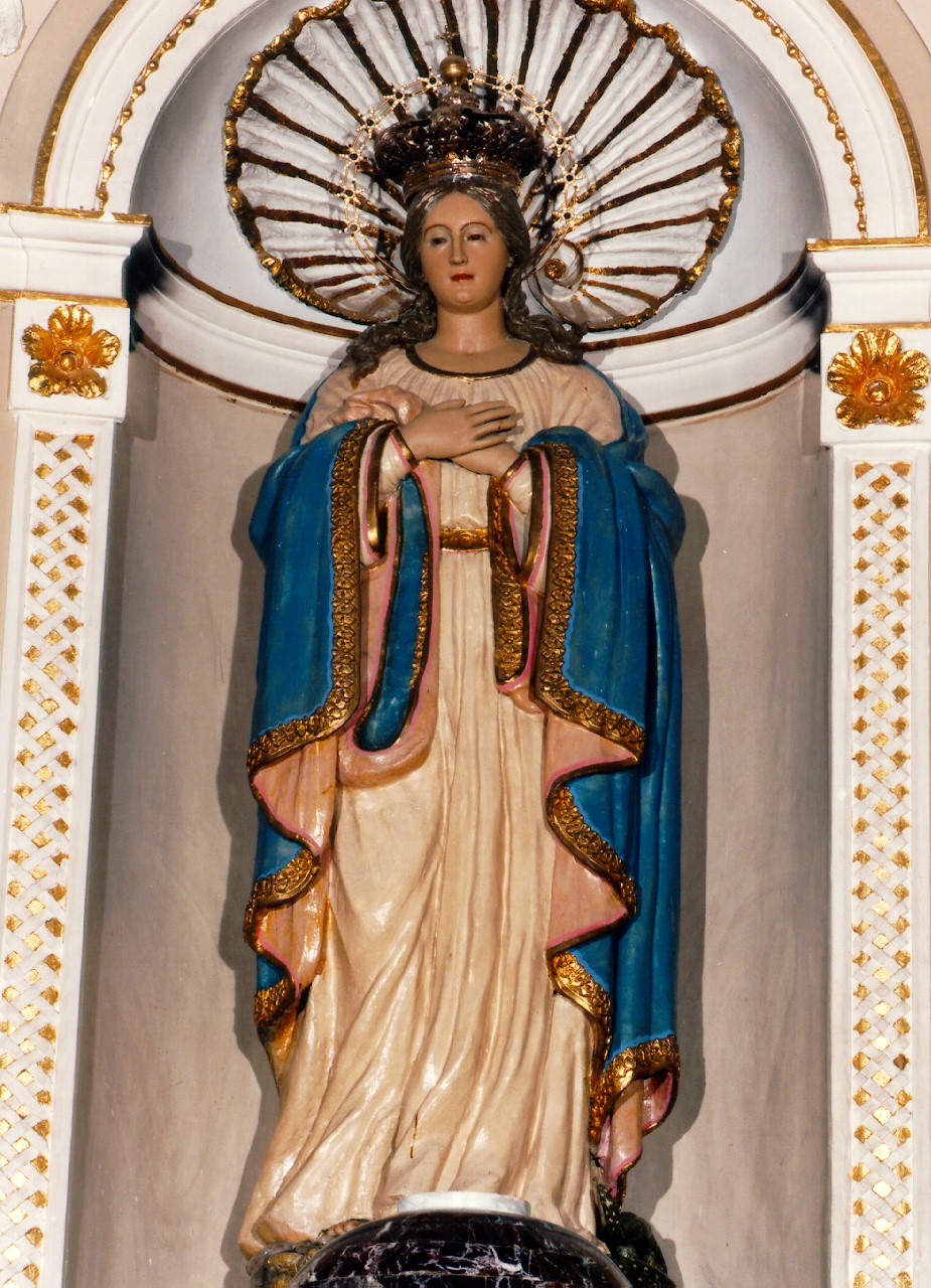 Madonna (statua) - ambito siciliano (Seconda metà sec. XIX)
