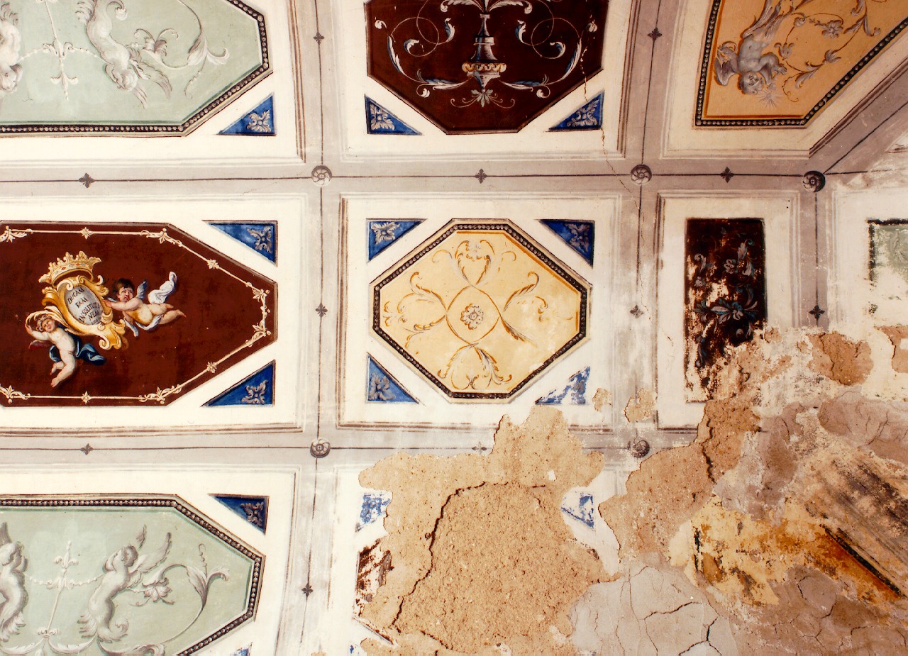 DECORAZIONE PITTORICA - ambito siciliano (Seconda metà sec. XIX)