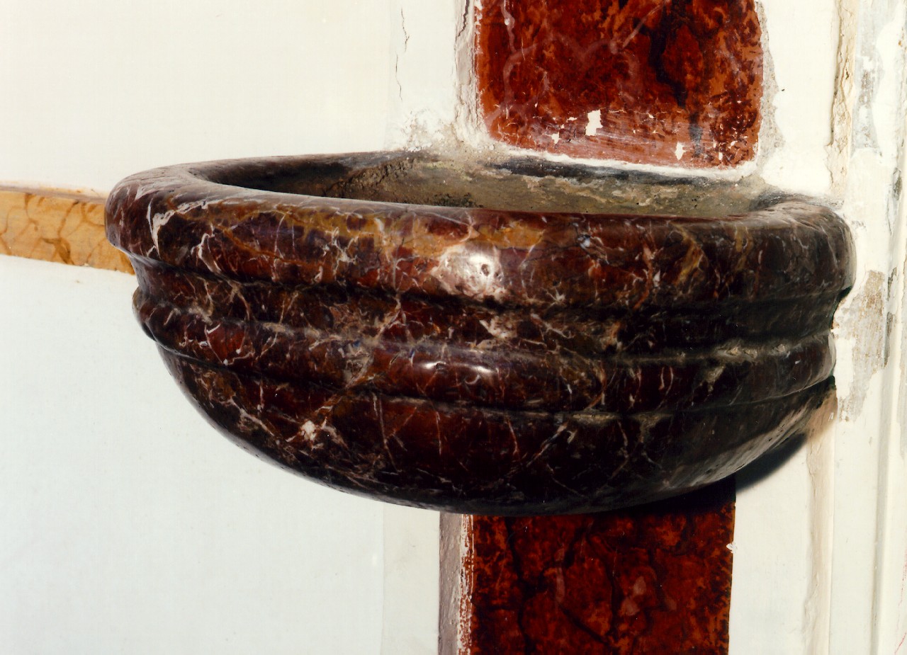 acquasantiera da parete - ambito siciliano (sec. XIX)