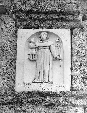 SANT'ANTONIO DA PADOVA CON IL BAMBINO (rilievo) - bottega italiana (secc. XVII/ XVIII)