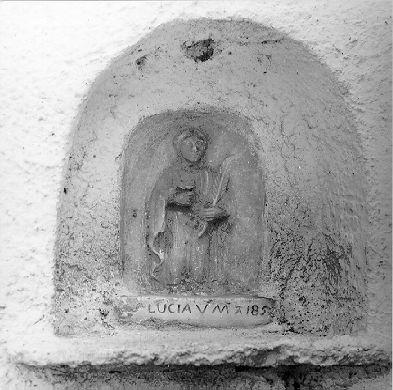 SANTA LUCIA (rilievo) - bottega italiana (sec. XIX)