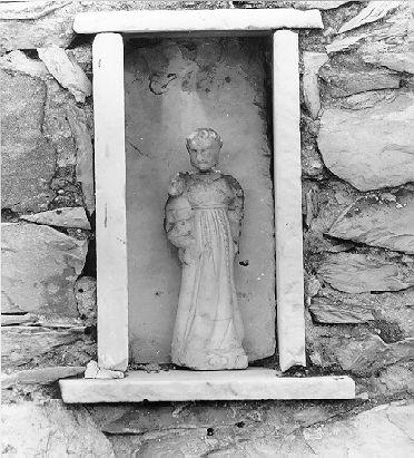 SANT'ANTONIO DA PADOVA CON IL BAMBINO (statuetta) - bottega italiana (sec. XVII)