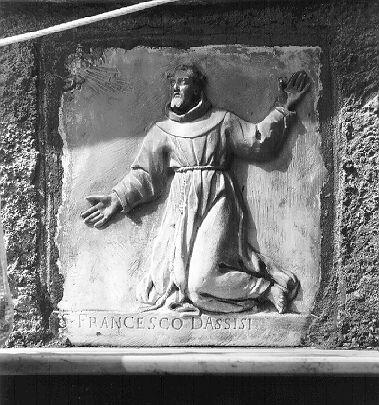 SAN FRANCESCO D'ASSISI (rilievo) - bottega italiana (sec. XIX)