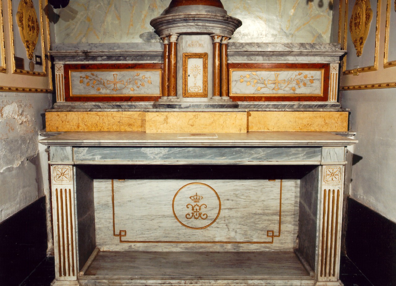 altare - a blocco - ambito siciliano (Seconda metà sec. XIX)