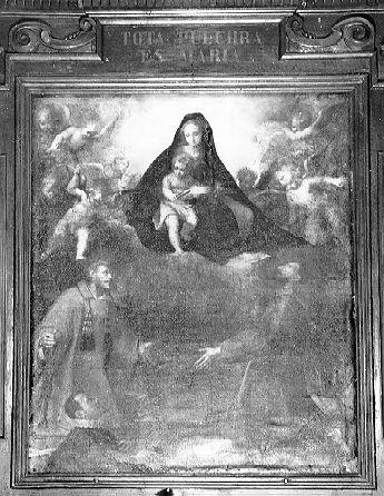 Madonna con Bambino e Santi (dipinto) di Ligozzi Jacopo (fine sec. XVI)