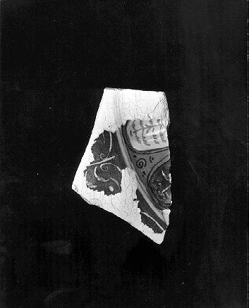 piatto, frammento - bottega italiana (sec. XVI)