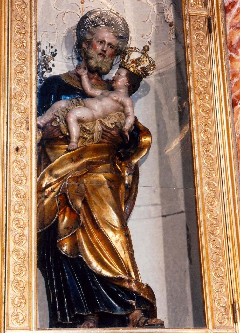 San Giuseppe con Gesu' Bambino (statua) - ambito siciliano (sec. XIX)