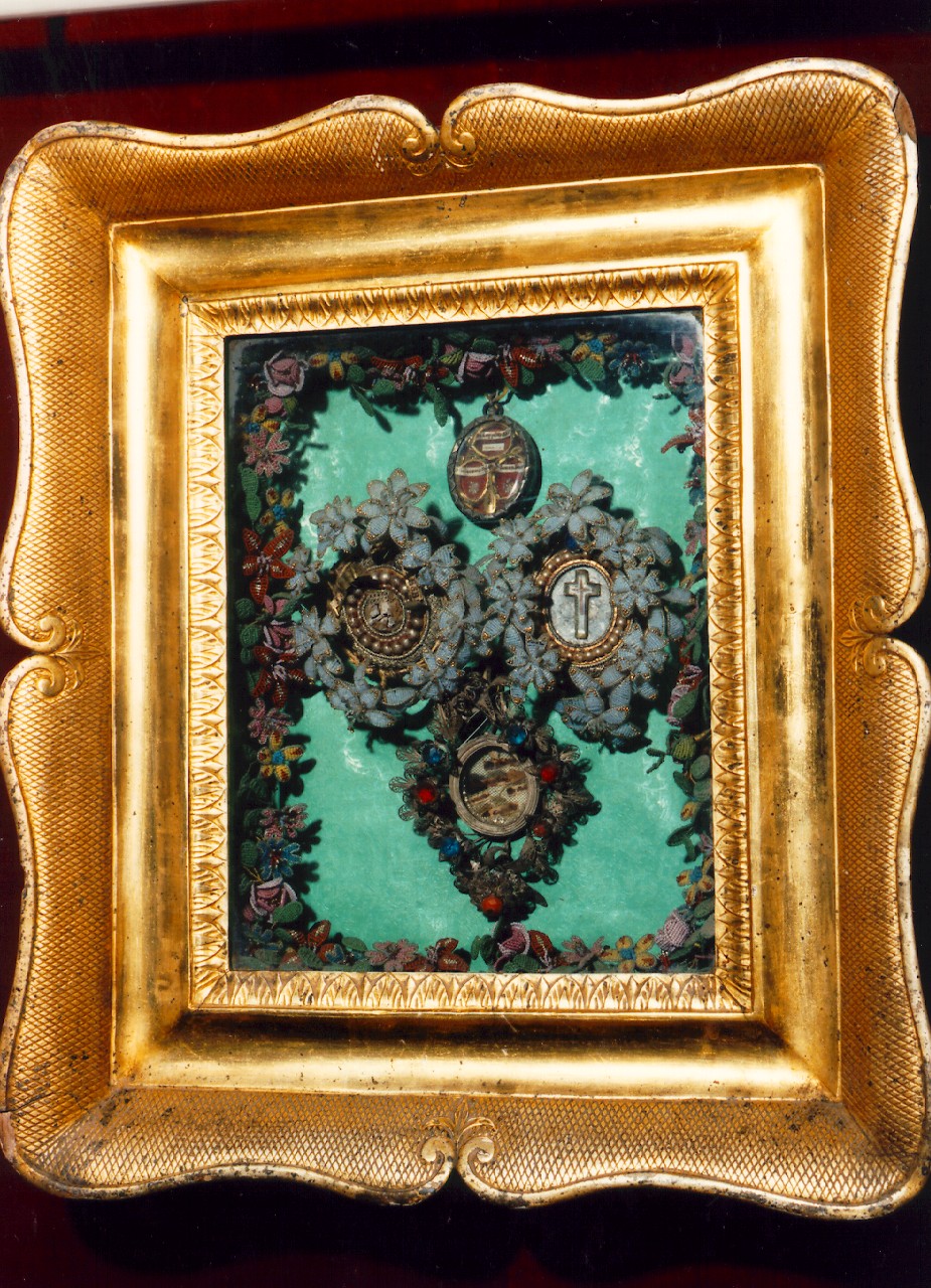 reliquiario - a tabella - produzione siciliana (sec. XIX)