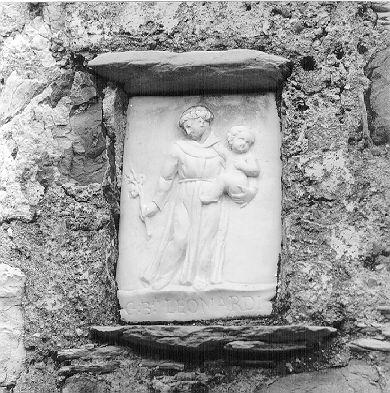 SANT'ANTONIO DA PADOVA CON IL BAMBINO (rilievo) - ambito italiano (sec. XVIII)